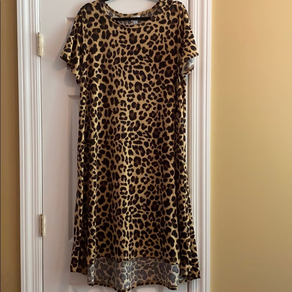 BEAUTIFUL LEOPARD COTTON DRESS